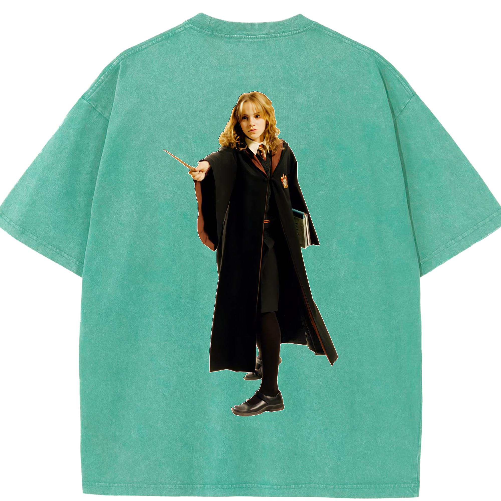 （画像用） Harry Potter ハリー・ポッターシリーズ 綿100% ヴィンテージ風 半袖Tシャツ（背面プリント）